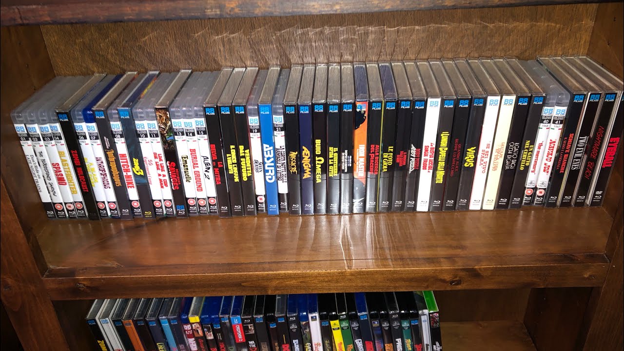 88 Films Collection Overview Part Two, Blu Ray DVD Slipcovers Italian Collection Numbered Spines