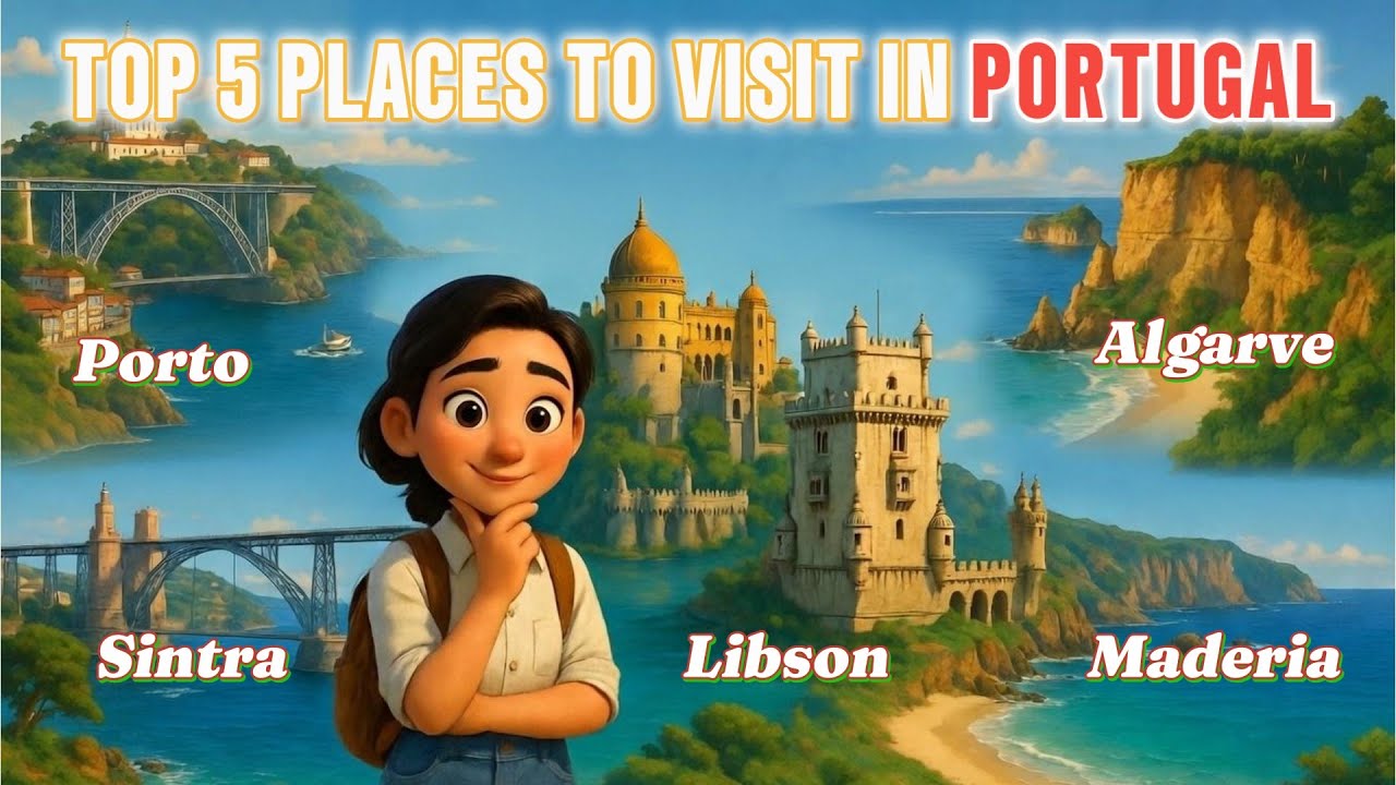 Top 5 Places to Visit in Portugal 🇵🇹 | Hidden Gems, Beaches & Historic Cities🌍#portugal