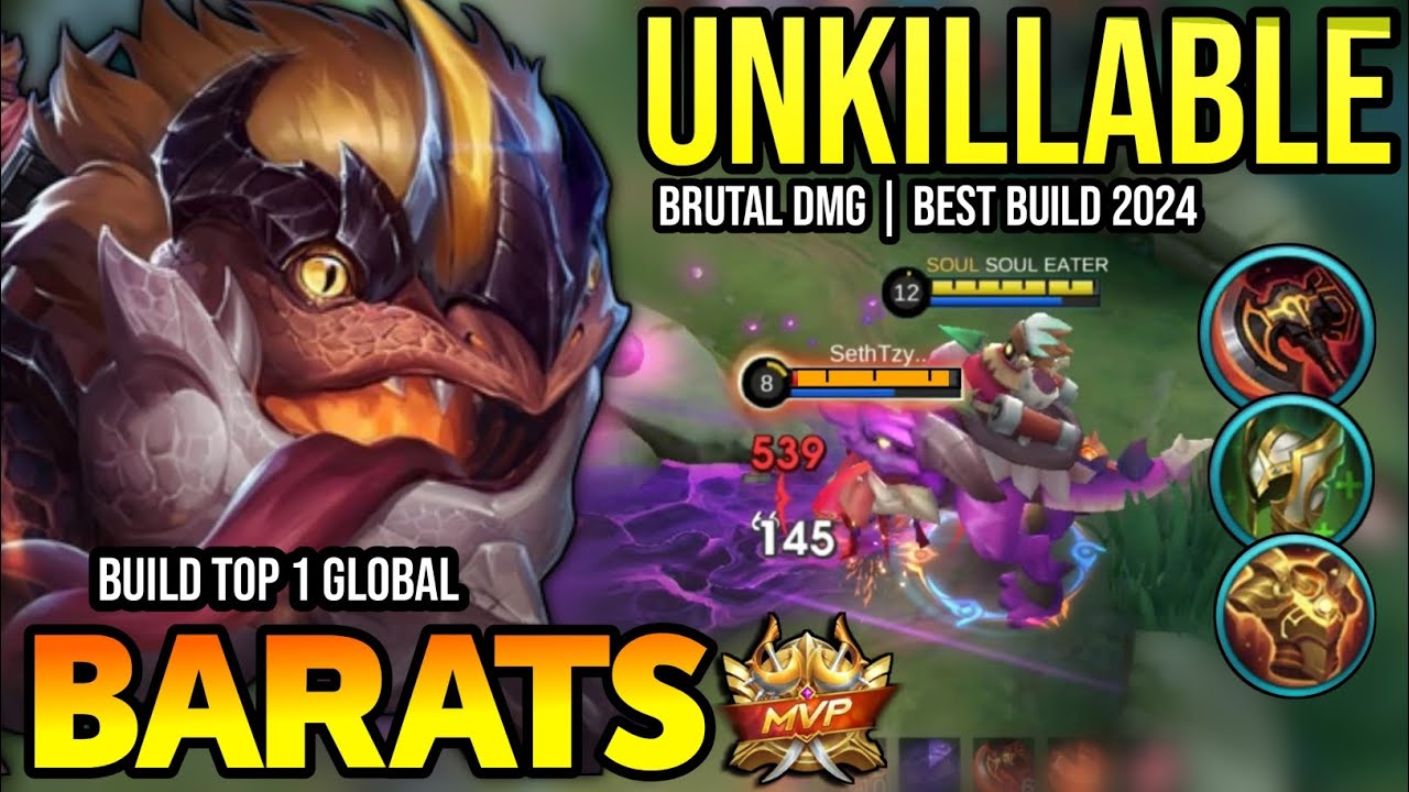 BARATS BEST BUILD 2024 | BUILD TOP 1 GLOBAL BARATS GAMEPLAY | MOBILE LEGENDS✓