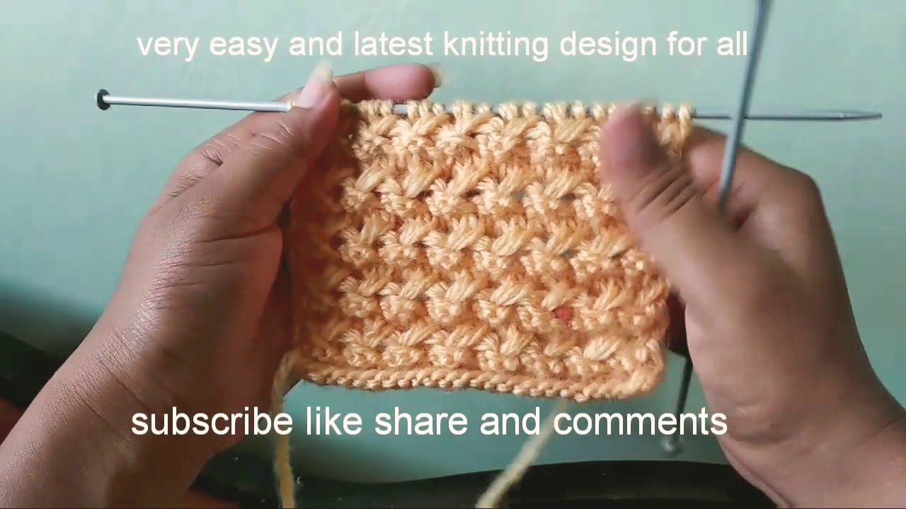 Very easy  and new knitting design for all in Hindi ( English subtitles).