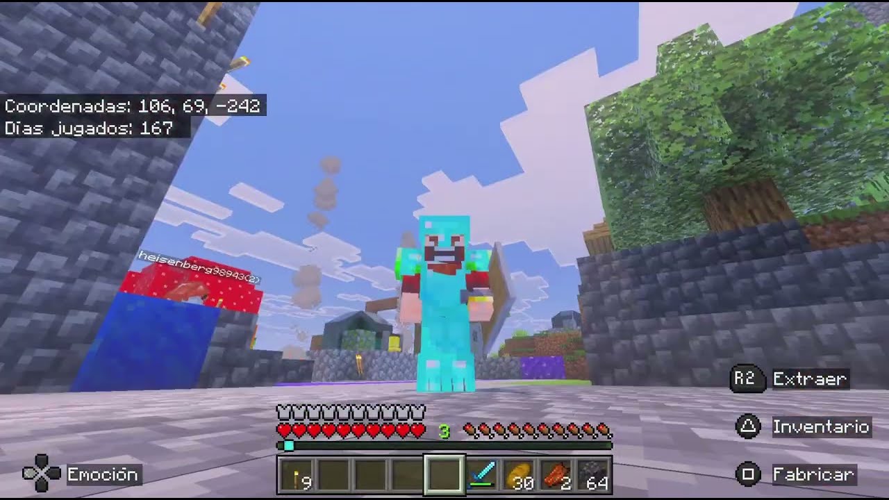 DÍA DE EXPLORACIÓN Y ENCONTRAMOS UNA ALDEA | MINECRAFT | PS5 | SUPERVIVENCIA