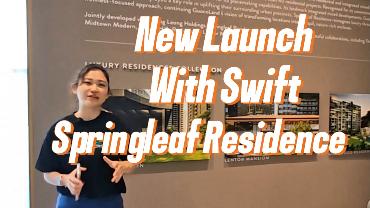 Springleaf Residence new launch next to Springleaf MRT showflat briefing by our Swift IC Jocelyn 