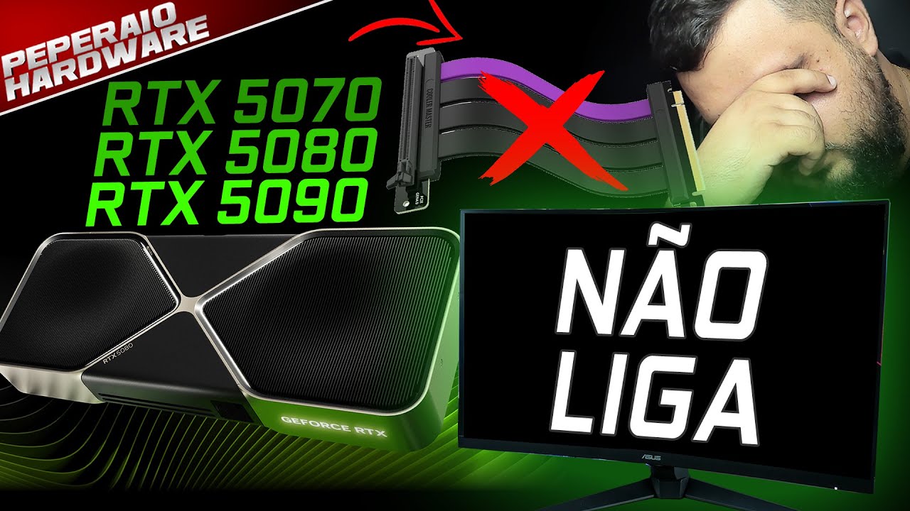 RTX 5090, 5080 e 5070 Ti dando tela preta: O Problema com Riser PCI Express e a Solu&ccedil;&atilde;o!