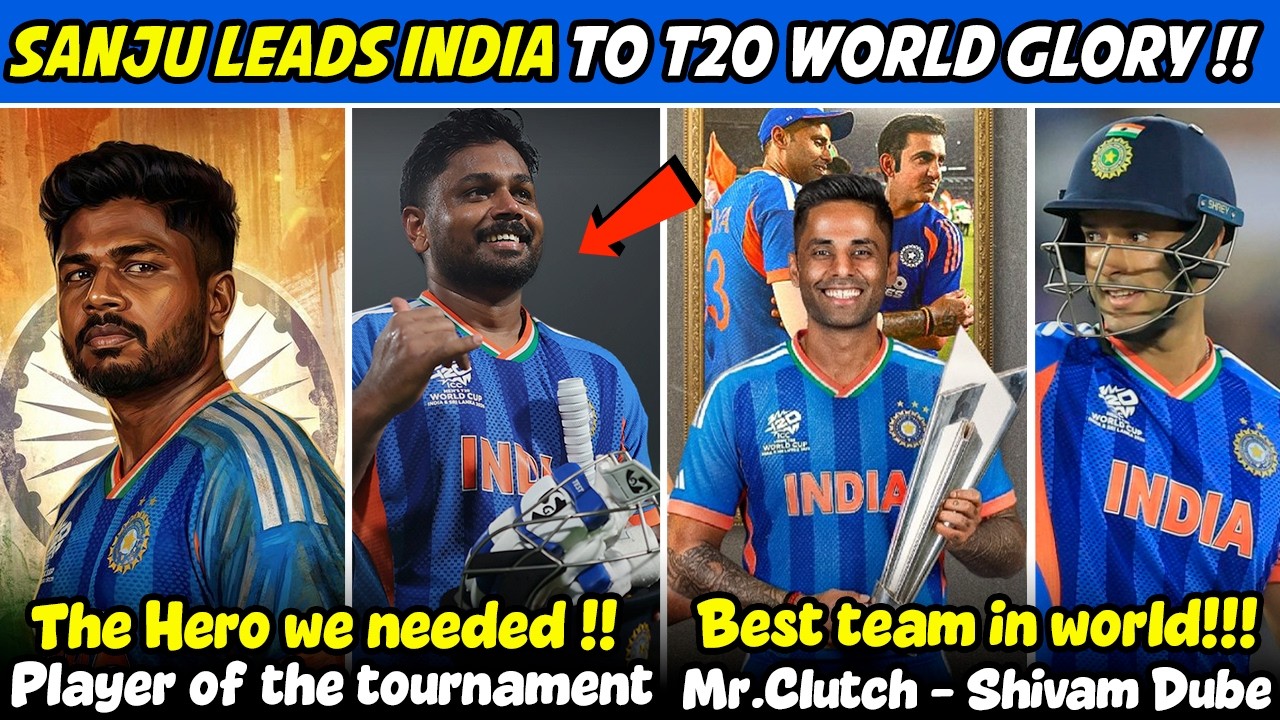 Sanju Samson Heroics in T20 World Cup🔥 India wins ICC T20 2026💥 Shivam Dube's Clutch knock