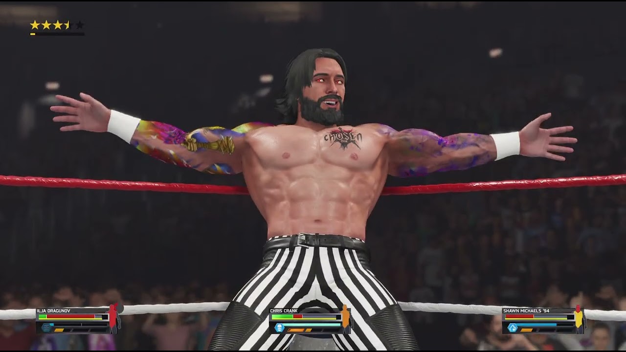 Intercontinental Championship Match- Chris vs Ilja Dragunov vs Shawn Michaels