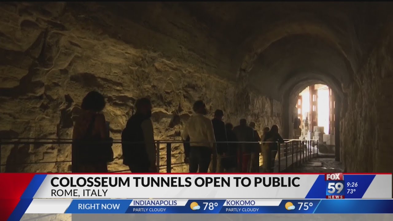 Colosseum tunnels open to public in Rome