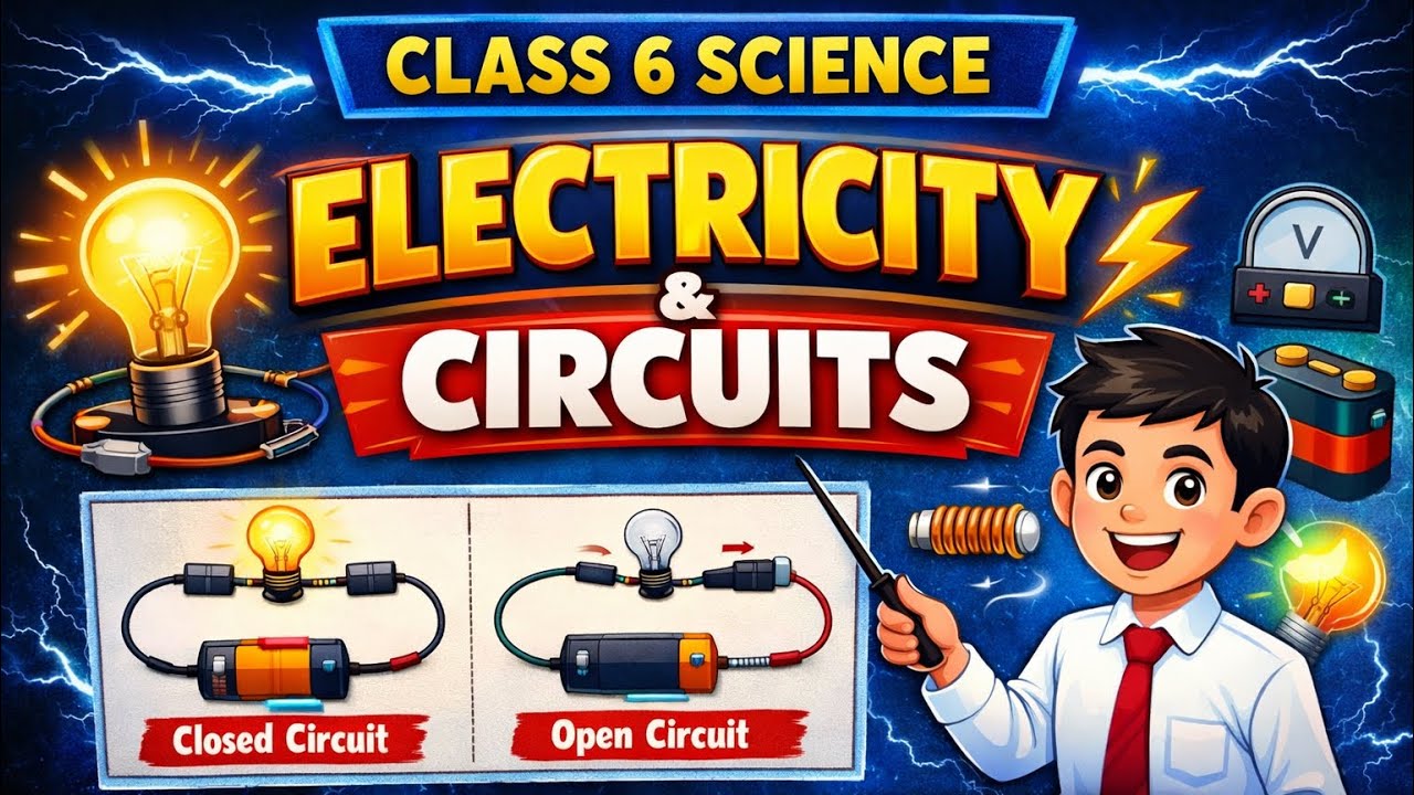 Ncert,class 6,science, chapter-12,electricity and circuits. 