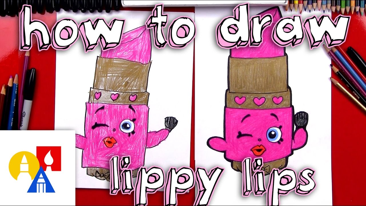How To Draw Lippy Lips Shopkins