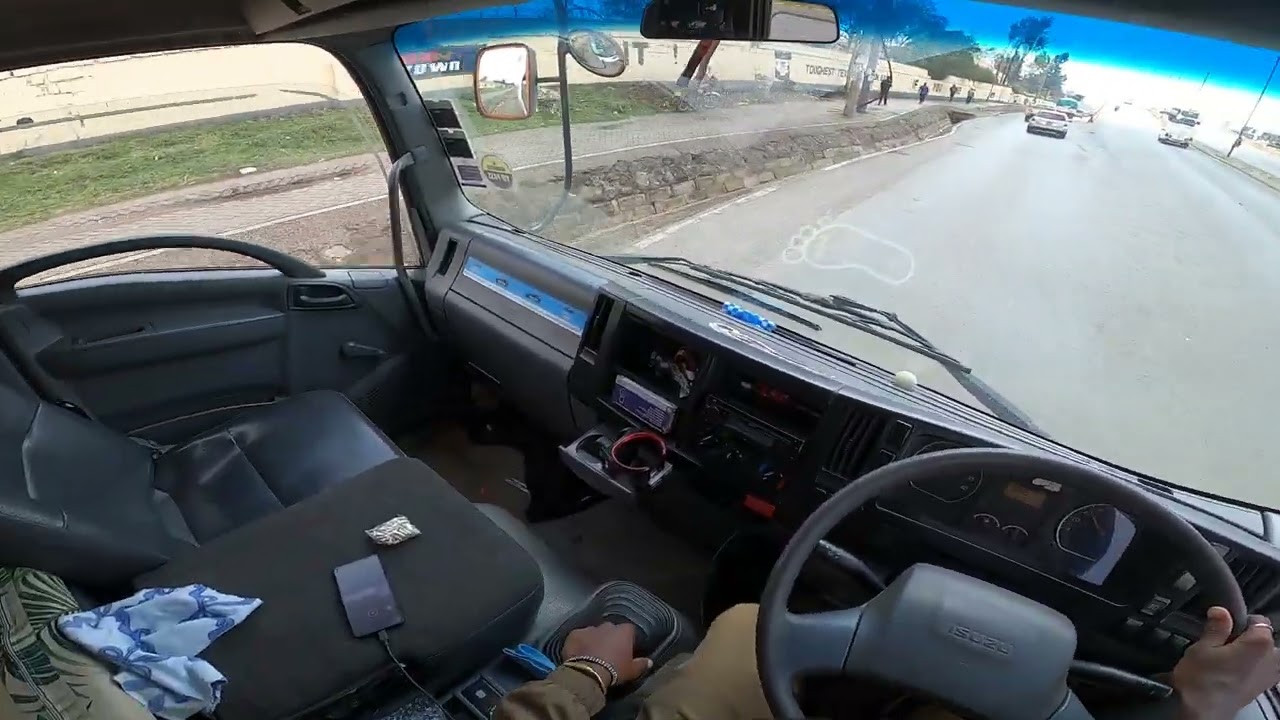 POV truck driving Isuzu frr90 from Industrial area to Mombasa Rd 