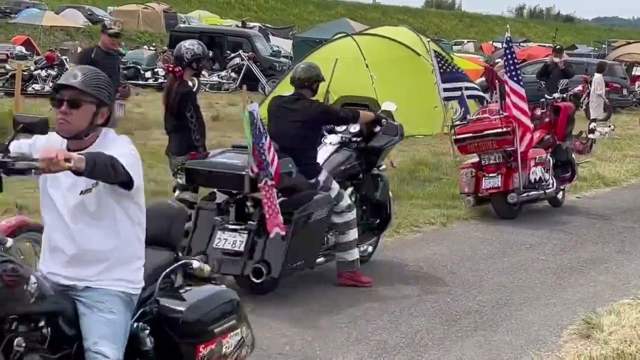 ハーレーダビッドソン　群馬県キャンプ