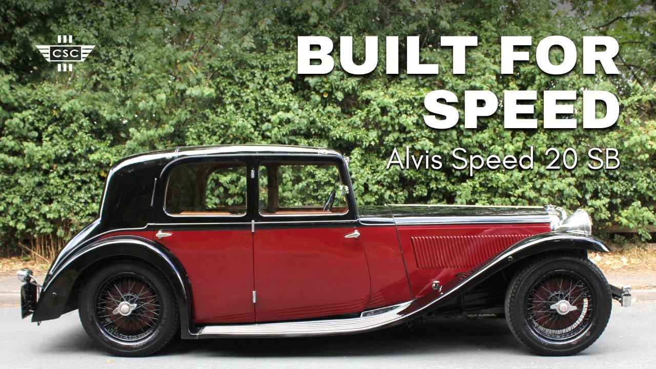 Спортивный седан Alvis Speed ​​20SB 1934 года: создан для скорости