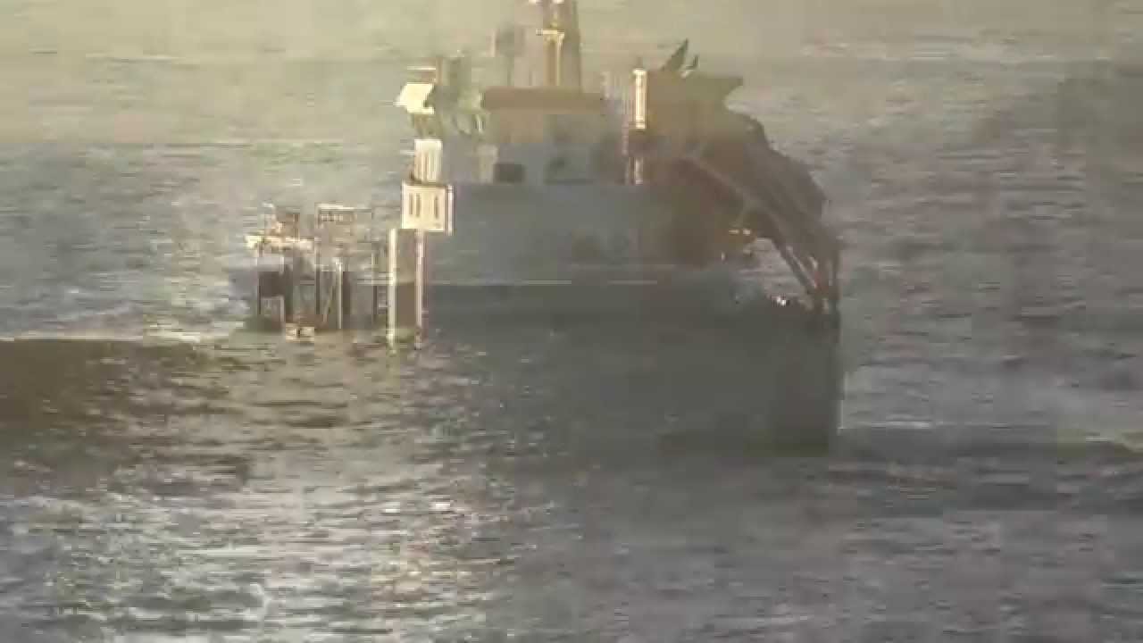 Cargo Ship Tina C  IMO 9416331 Videoed From MV Armorique, Plymouth, England 26th August 2014