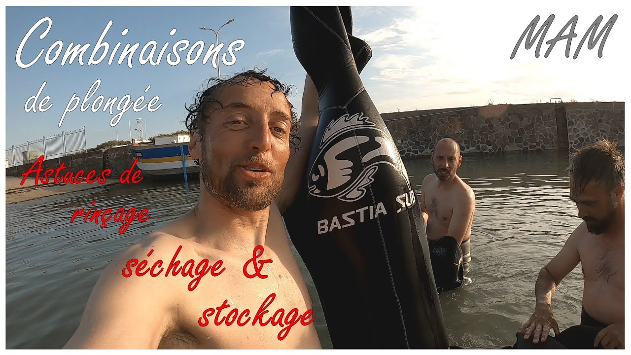 144🐟 COMBINAISONS - GANTS - CHAUSSONS : astuces de rinçage, séchage & stockage