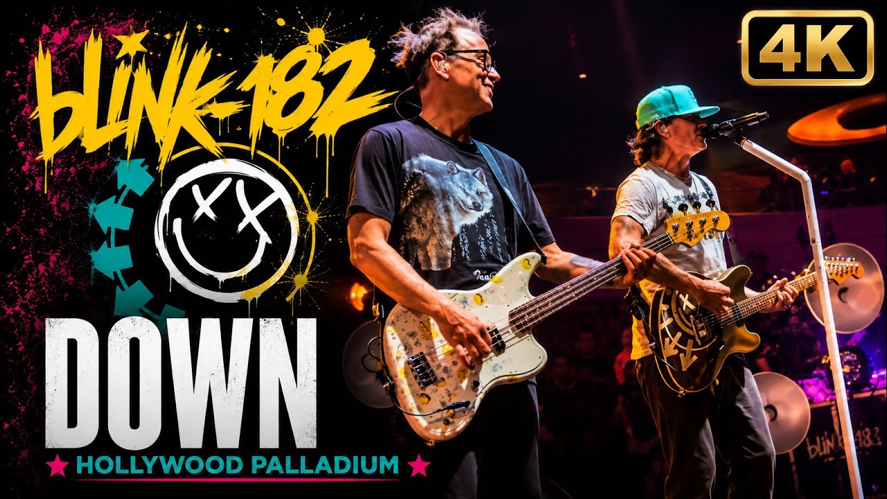 Blink-182 - Down (LIVE 4K) | Hollywood Palladium, Los Angeles - Feb 13, 2025