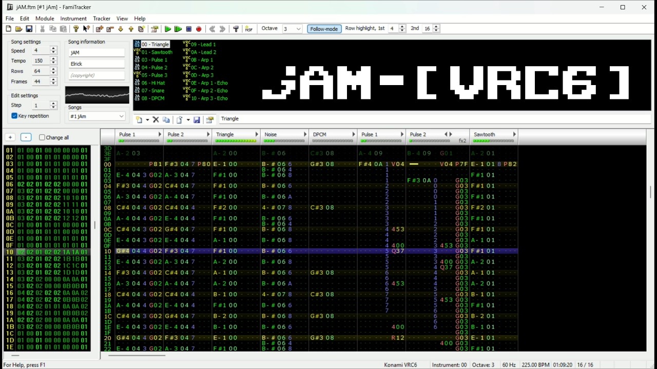 jAM (Original Composition) - FamiTracker [VRC6]