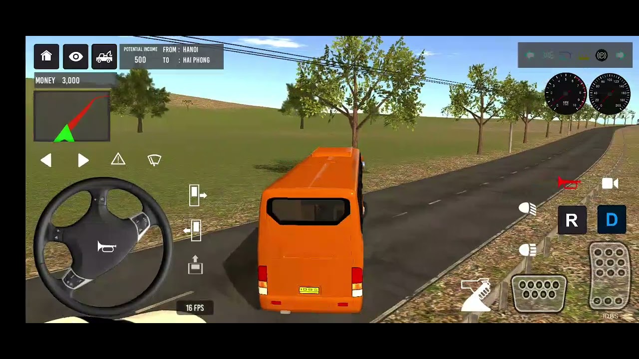 🚌 Vietnam Road Long Drive | Realistic Bus Simulator Gameplay | Beautiful Beach & Mountain Route---