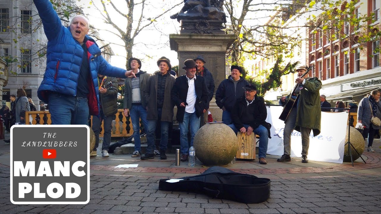 The Landlubbers in St Ann's Square, Manchester [4K60fps]
