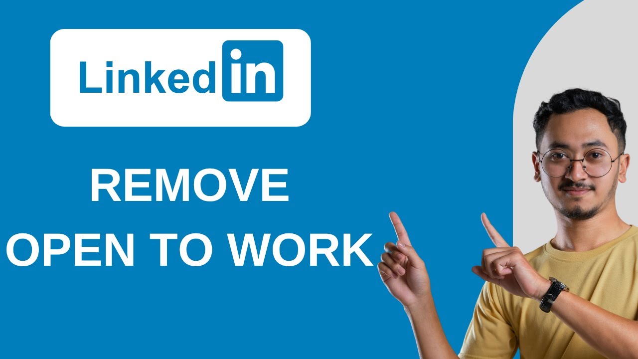 how to remove open to work badge on linkedin