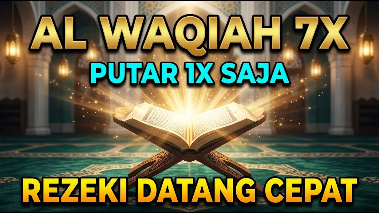 Dengar Surah Al Waqiah 7X Sekali Putar Rezeki Datang Tanpa Henti