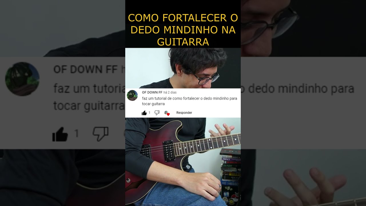 COMO FORTALECER O DEDO MINDINHO NA GUITARRA #shorts
