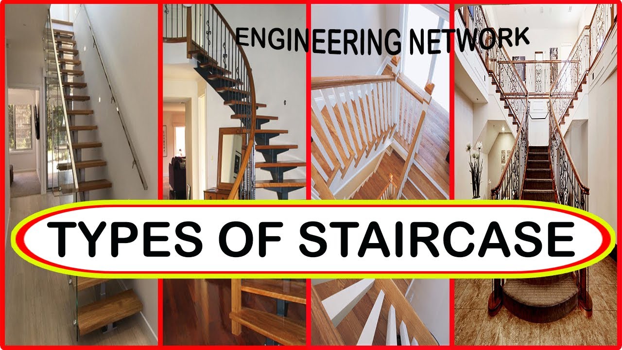 What are Different types of stair | Types of stair | Classification of stair | Engineering Network