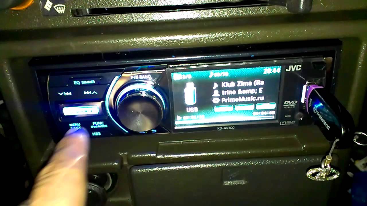 Новая магнитола JVC KD-AV300