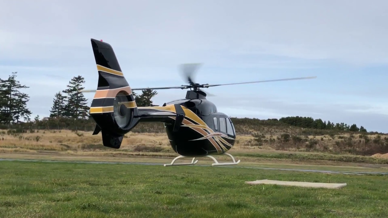 Roban EC135 test flight at 1250 RPM and new landing gear