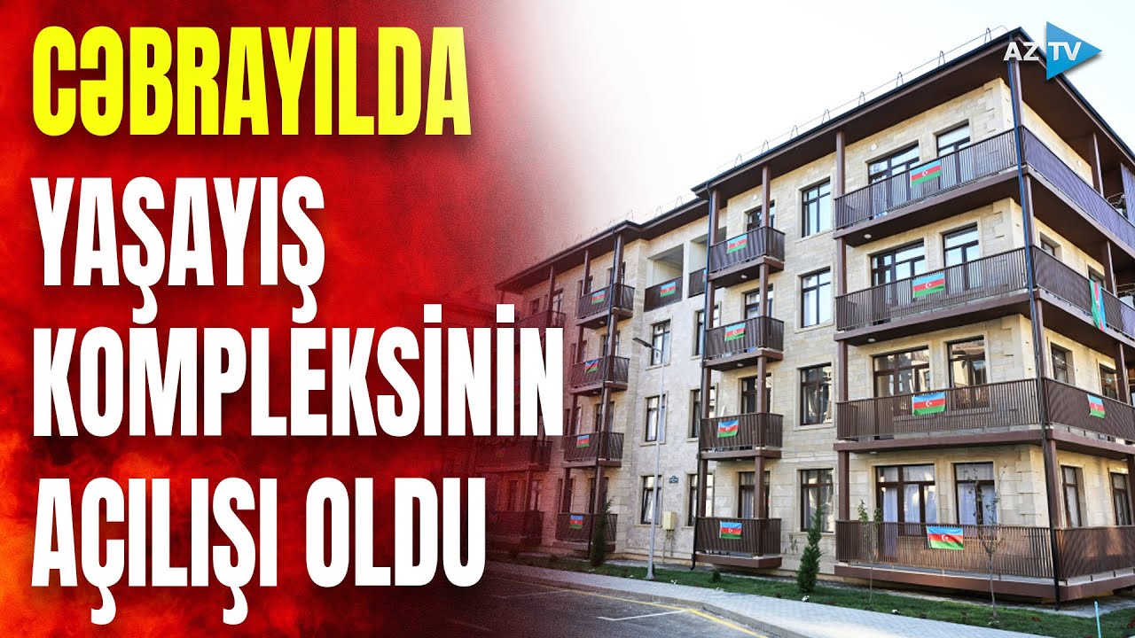 Prezident İlham Əliyev Cəbrayıl şəhərində inşa olunan yaşayış kompleksinin açılışında iştirak edib