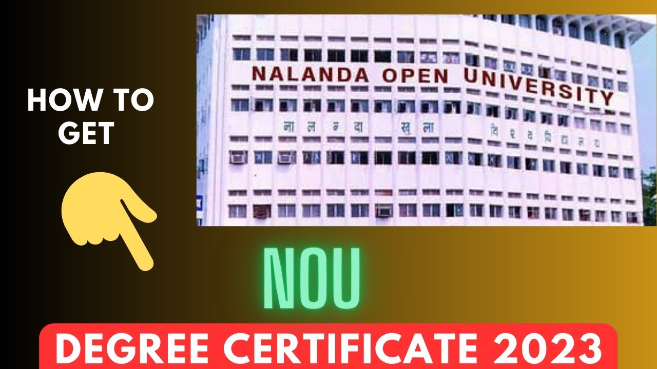 How to get Degree Certificate and migration certificate? | Nalanda Open University | Student Corner