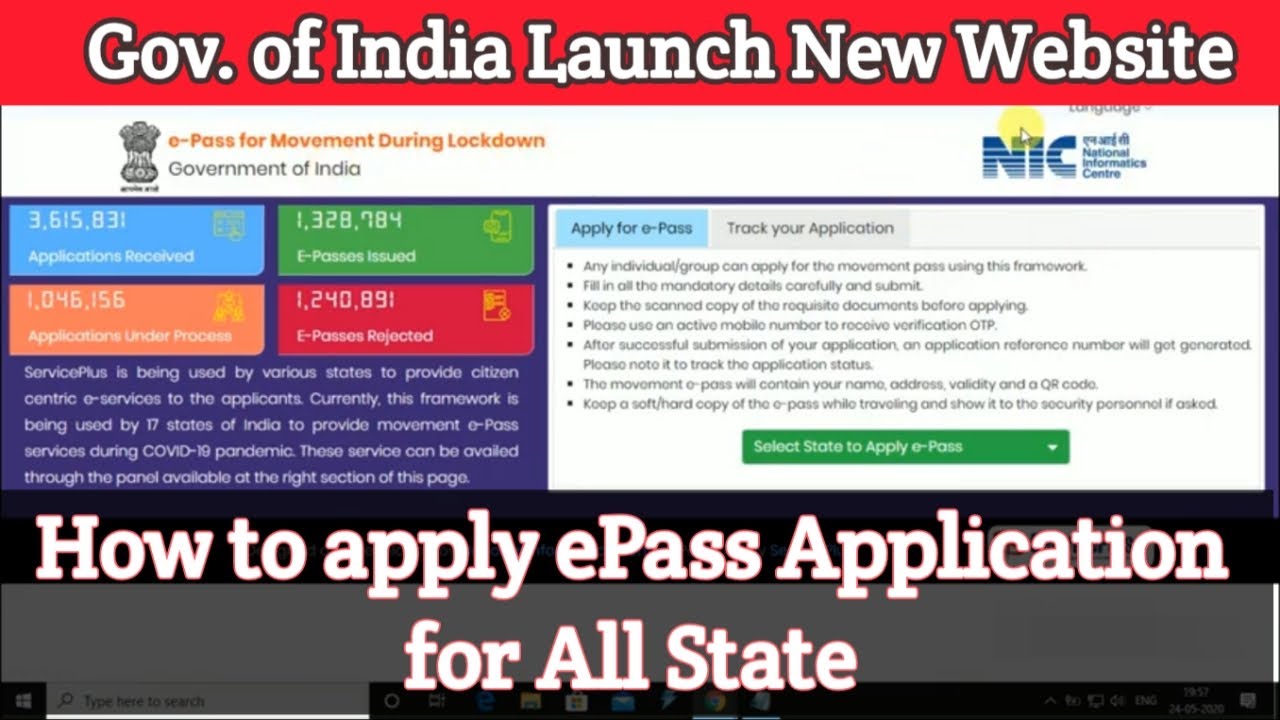 ePass for all states | How to apply ePass for all India travel | e-Pass for Movement During Lockdown