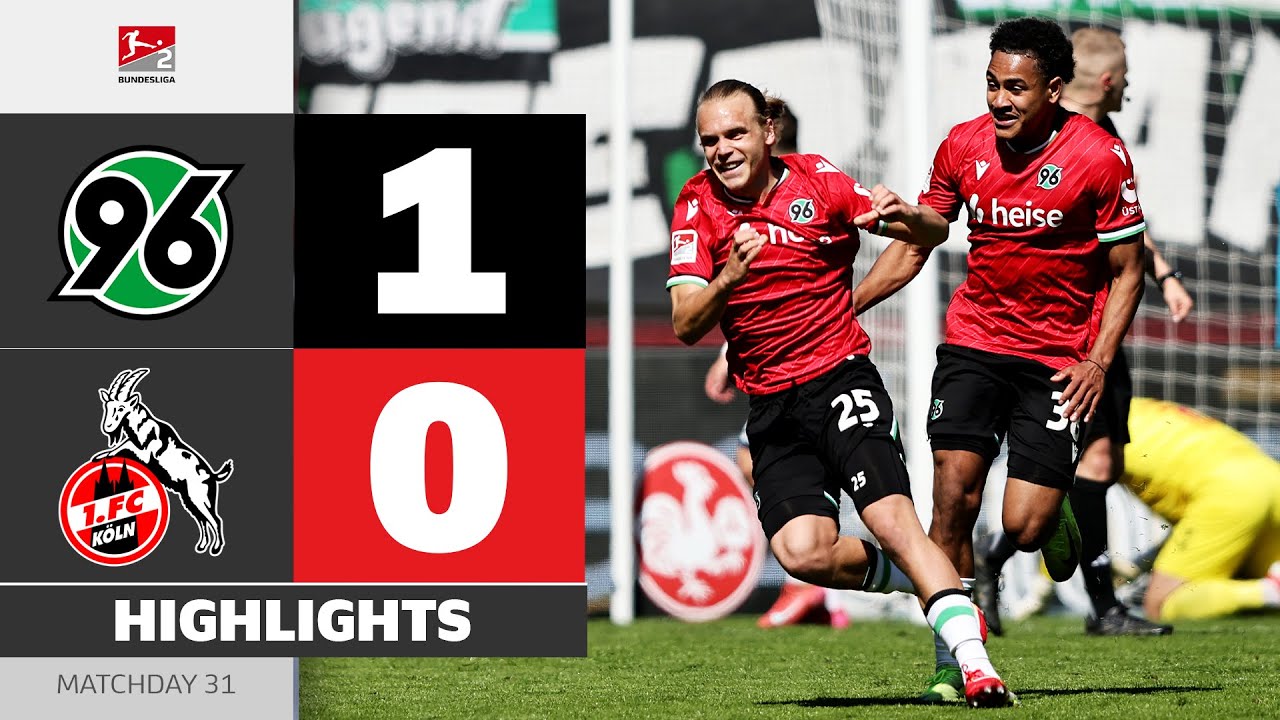 Thrilling Promotion Race Stays Open! | HANNOVER 96 - 1. FC K&Ouml;LN | Highlights | MD 31 - Bundesliga 2