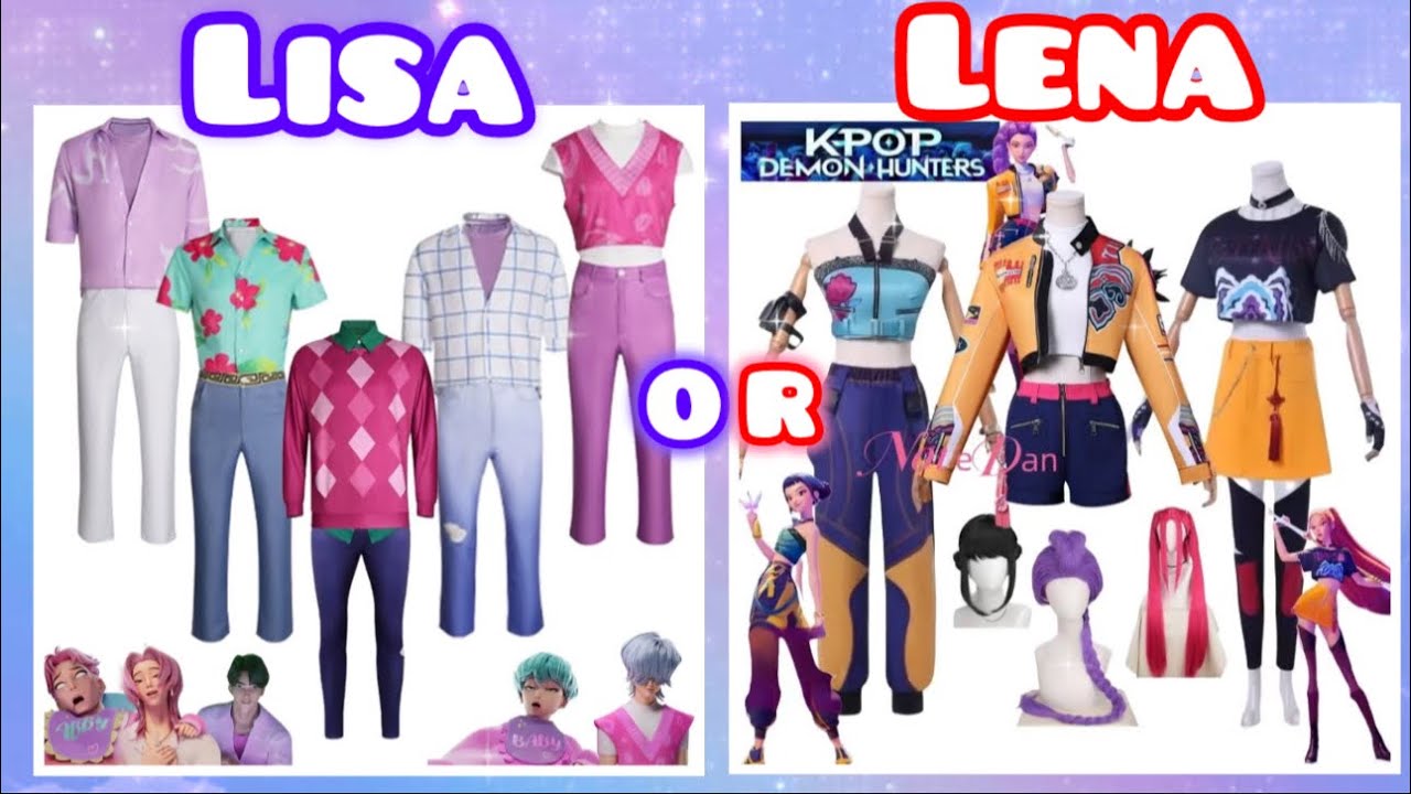 Lisa or Lena 💙💜 kpop demon hunters #lena #lisa #lisaandlena #lisaorlena #viral #trending