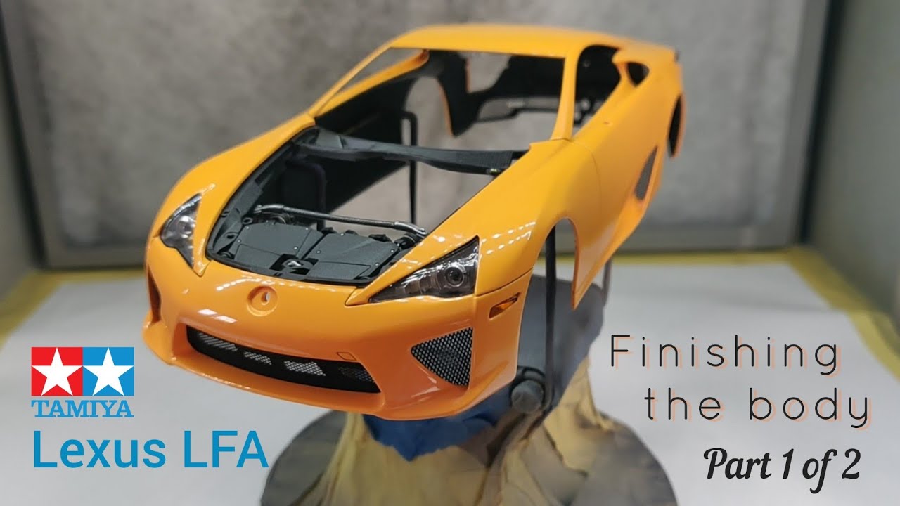 Lexus LFA: Finishing the Body - Tamiya 1:24 scale model kit