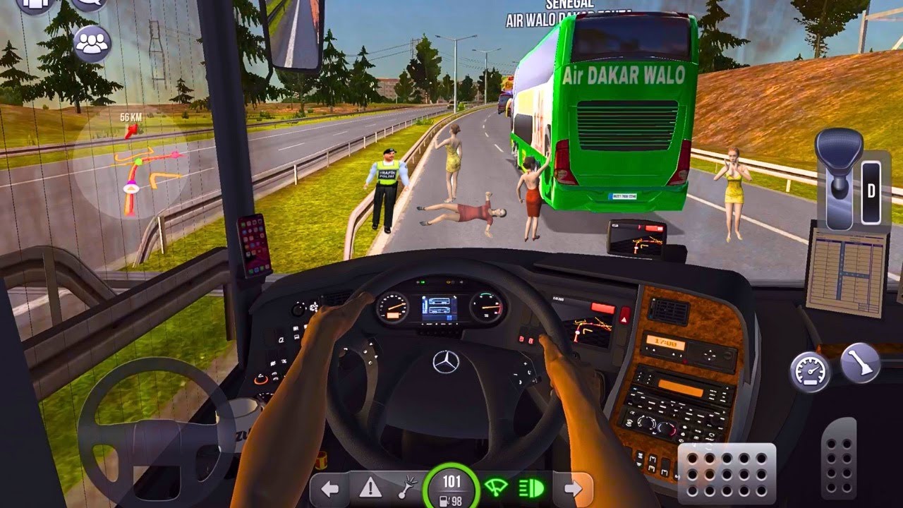Lions Coach Bus Driving! 👮🏻‍♀️👊🏻🔥 | Crazy Simulator Game
