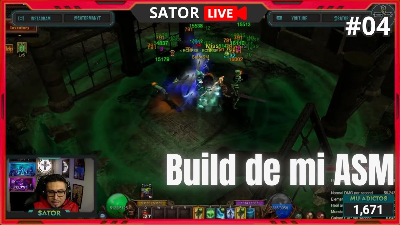 Mu Online Stream🎥- Revisando y explicando la BUILD de mi ASM