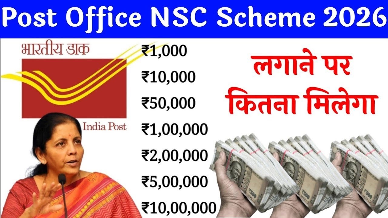 Post Office NSC Scheme 2026 | National Saving Interest Rate, Tax Benefits, Safe Investment India 