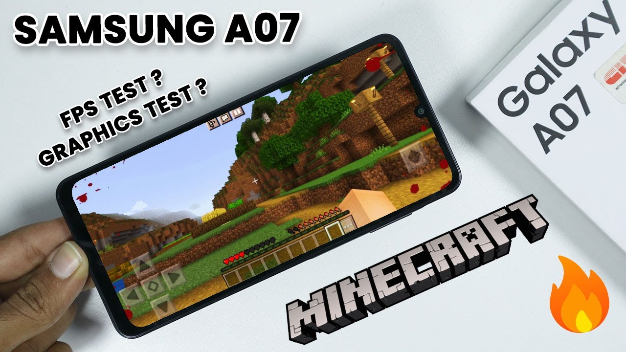 Samsung A07: Тест игры Minecraft на высокой графике 😲