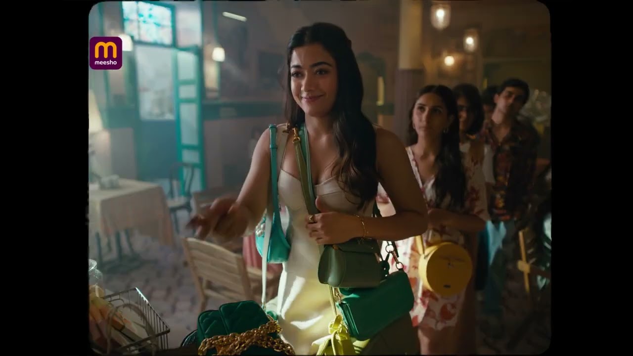 Rashmika Mandanna in New Meesho Ad | Multiple Bags | Latest trends for your everyday looks on Meesho