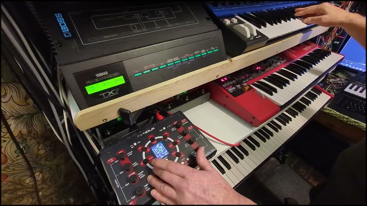 Conductive Labs NDLR with Nord electro 6D and Roland SH101