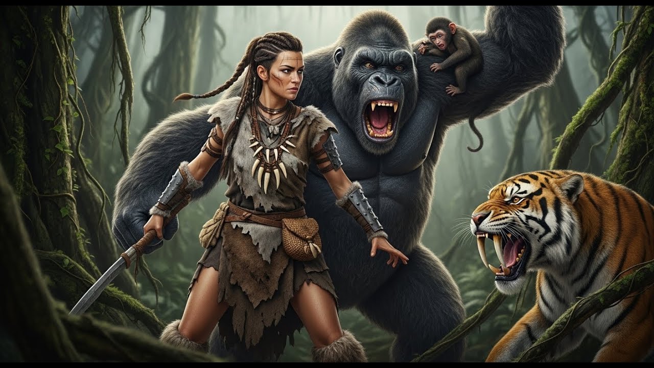Life 8.4 Million Years Ago | King Kong vs Beauty Protect Tiny Primate From Saber-Tooth | Kong Moive