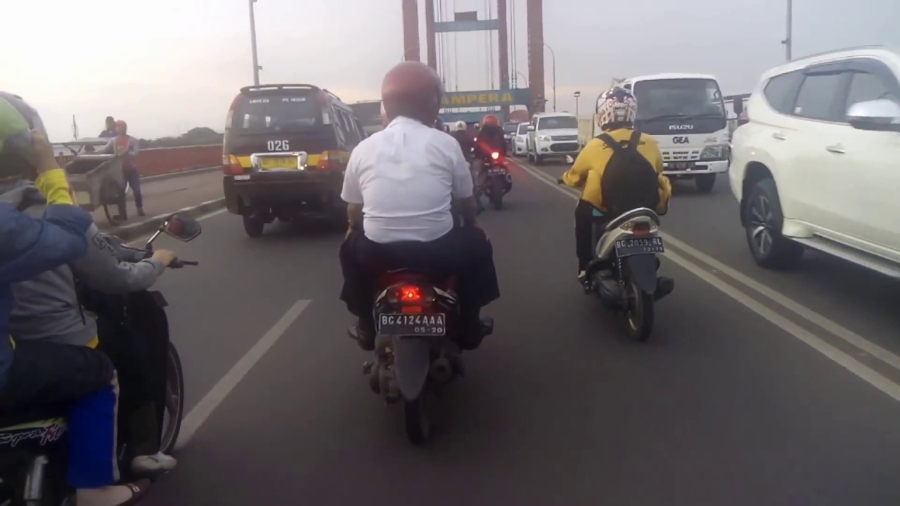 Pulang Kerja Pake GSX-R150 | Jembatan Ampera Palembang