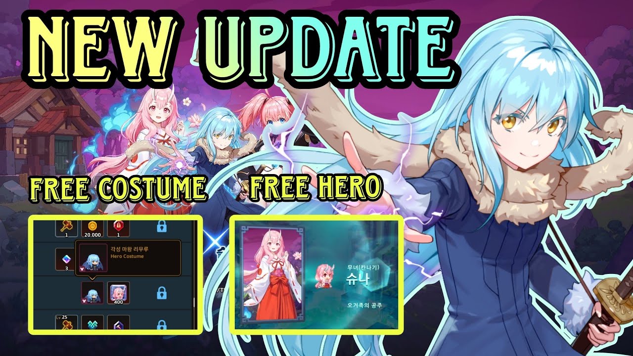 New Update Next Banner Collaboration, Rimuru Guardian Tales Rimuru testing out Korea server