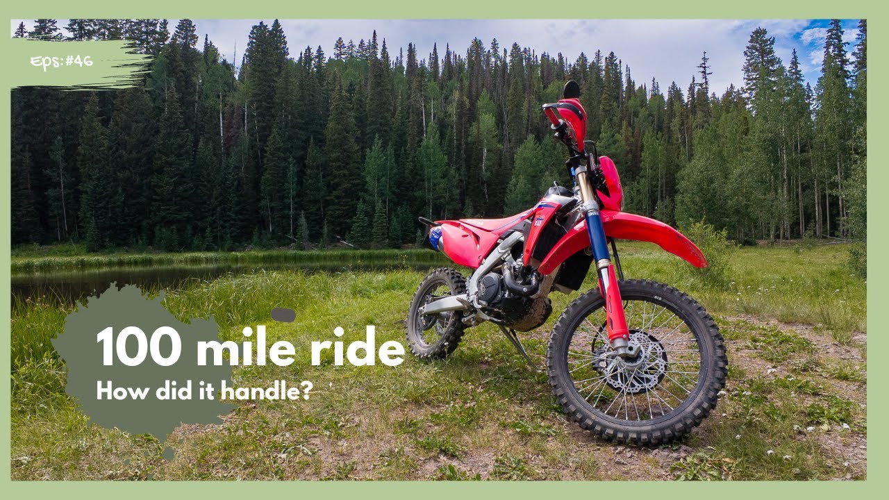 100 mile ride on Honda CRF450RL &  Long Slough Rd Grand Mesa, CO