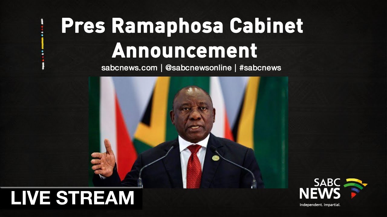 Pres Ramaphosa announces his cabinet, 29 May 2019
