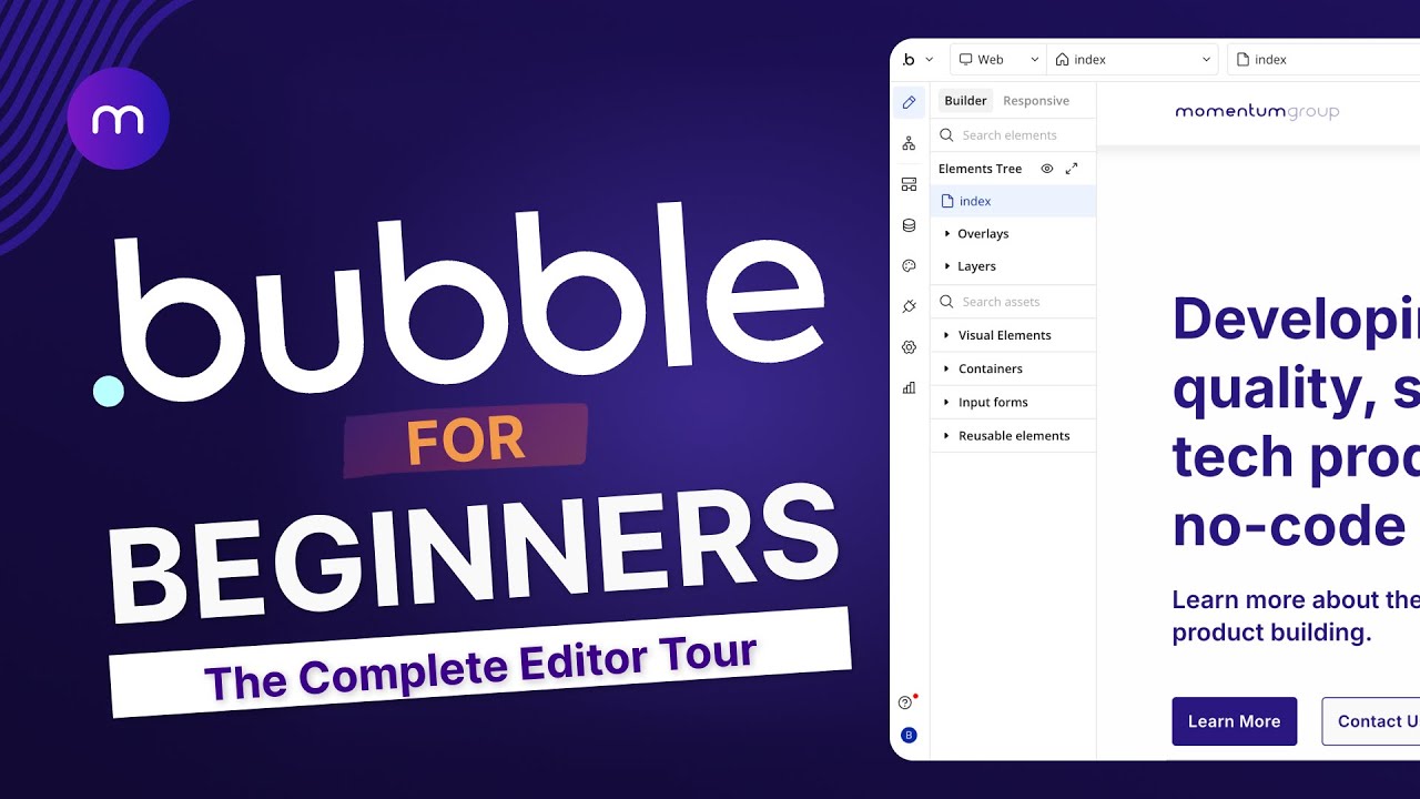 Bubble.io Tutorial 2026: Complete Editor Tour for Absolute Beginners