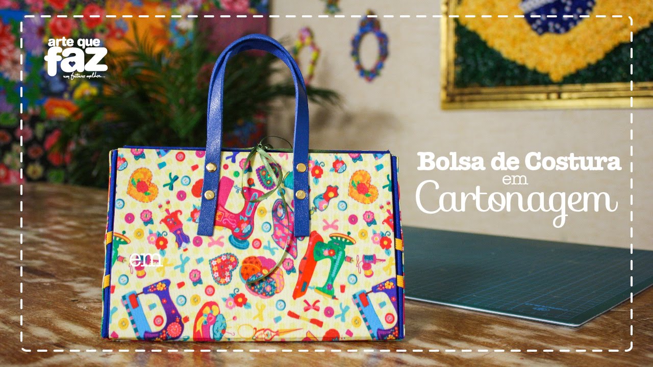 DIY - Bolsa em Cartonagem (Por Ane Matos)
