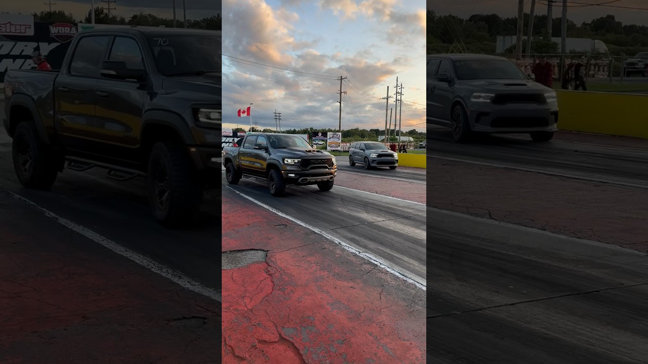 Ram TRX против Hellcat DURANGO #dodge #hellcat #ramtrx #durango