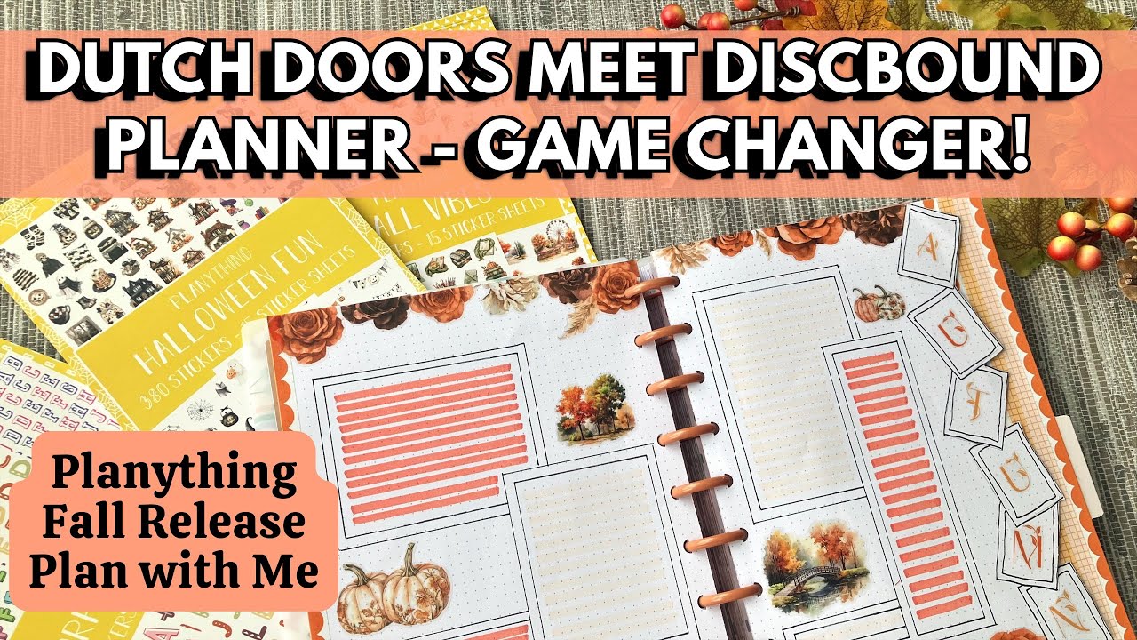 Dutch Door Pages in a Happy Planner! Plan with me using the Fall release from Planything.