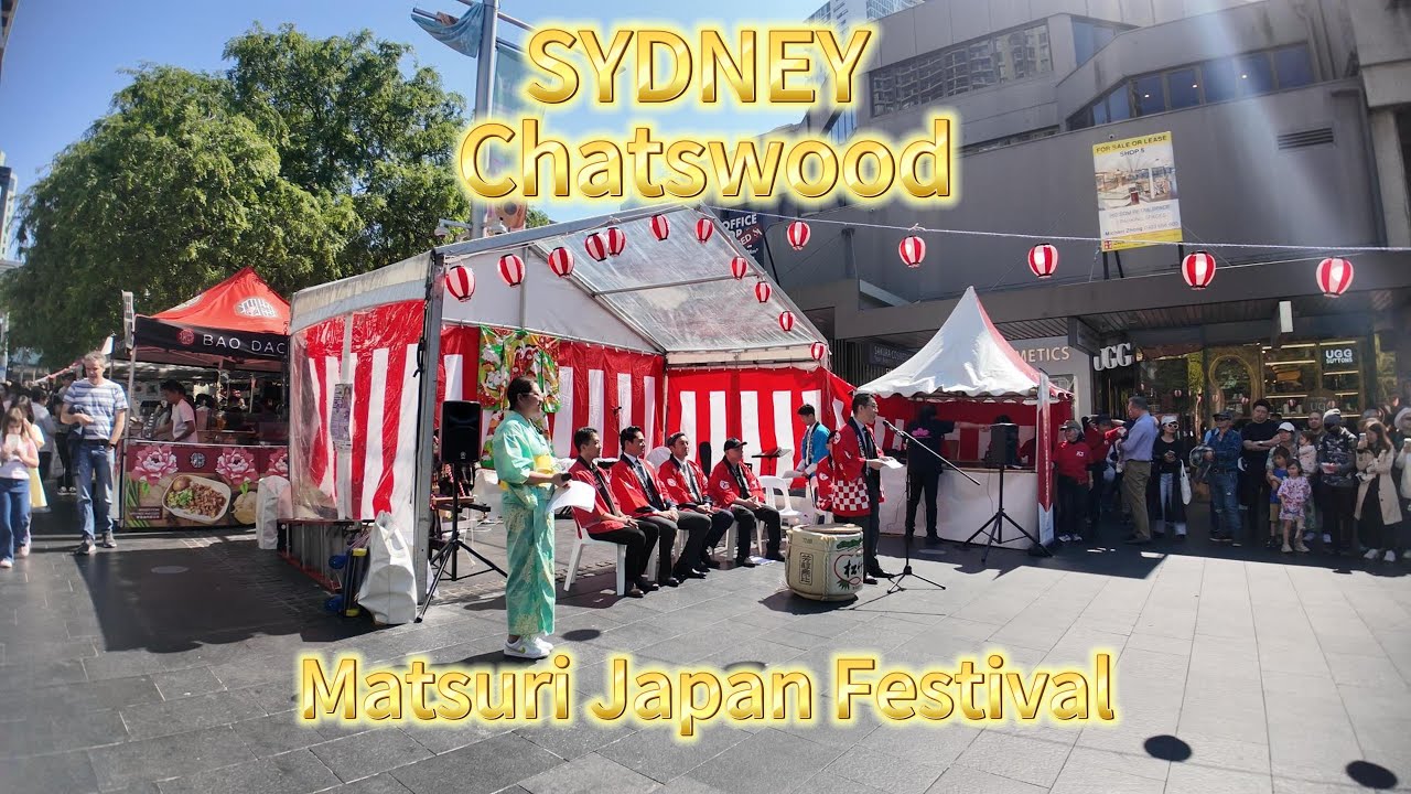4K Walking - Matsuri Japan Festival in Chatswood 2024