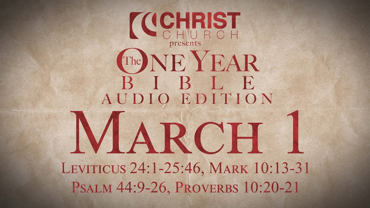 March 1 - One Year Bible Audio Edition